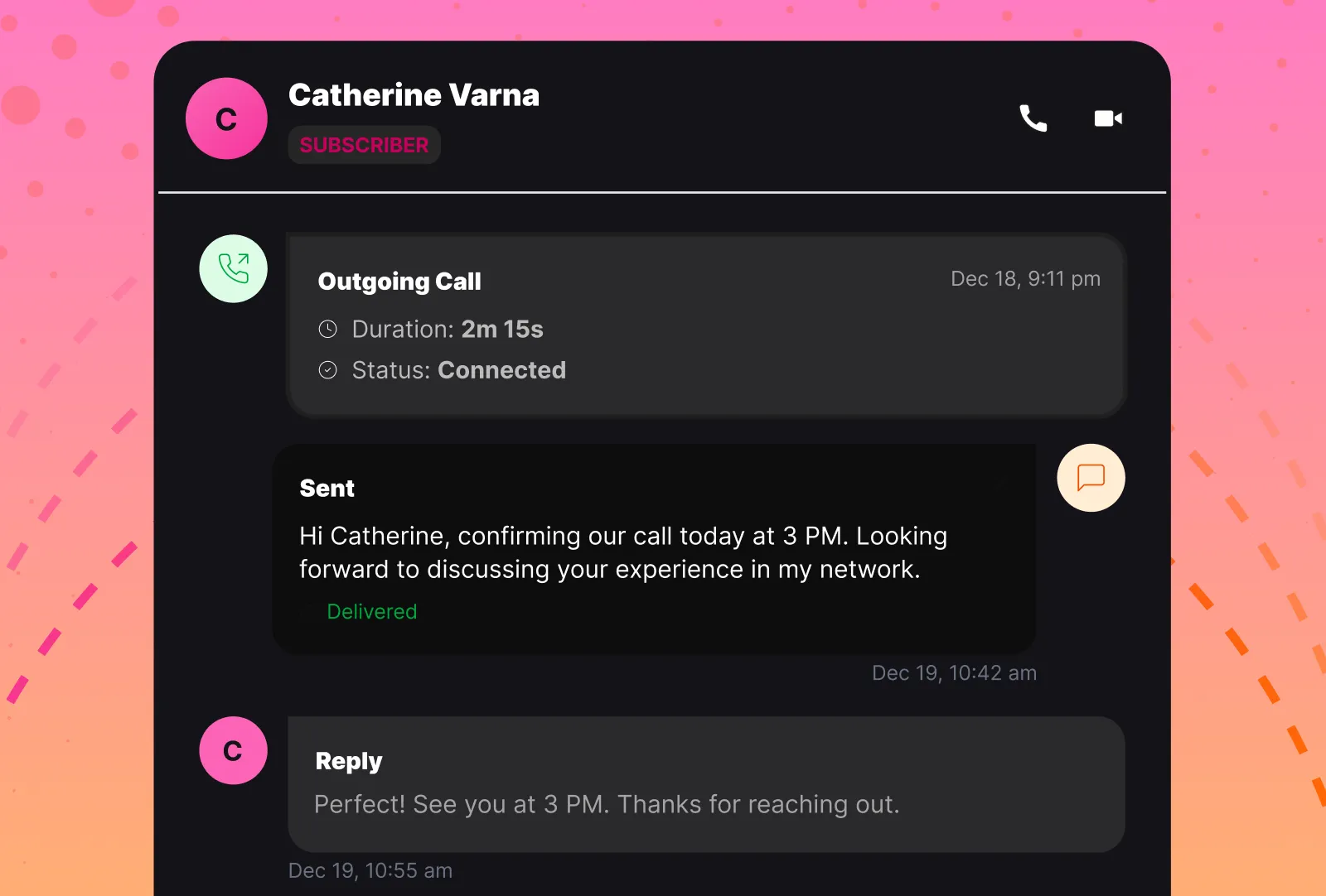 Interceptly phone and voicemail outreach dashboard